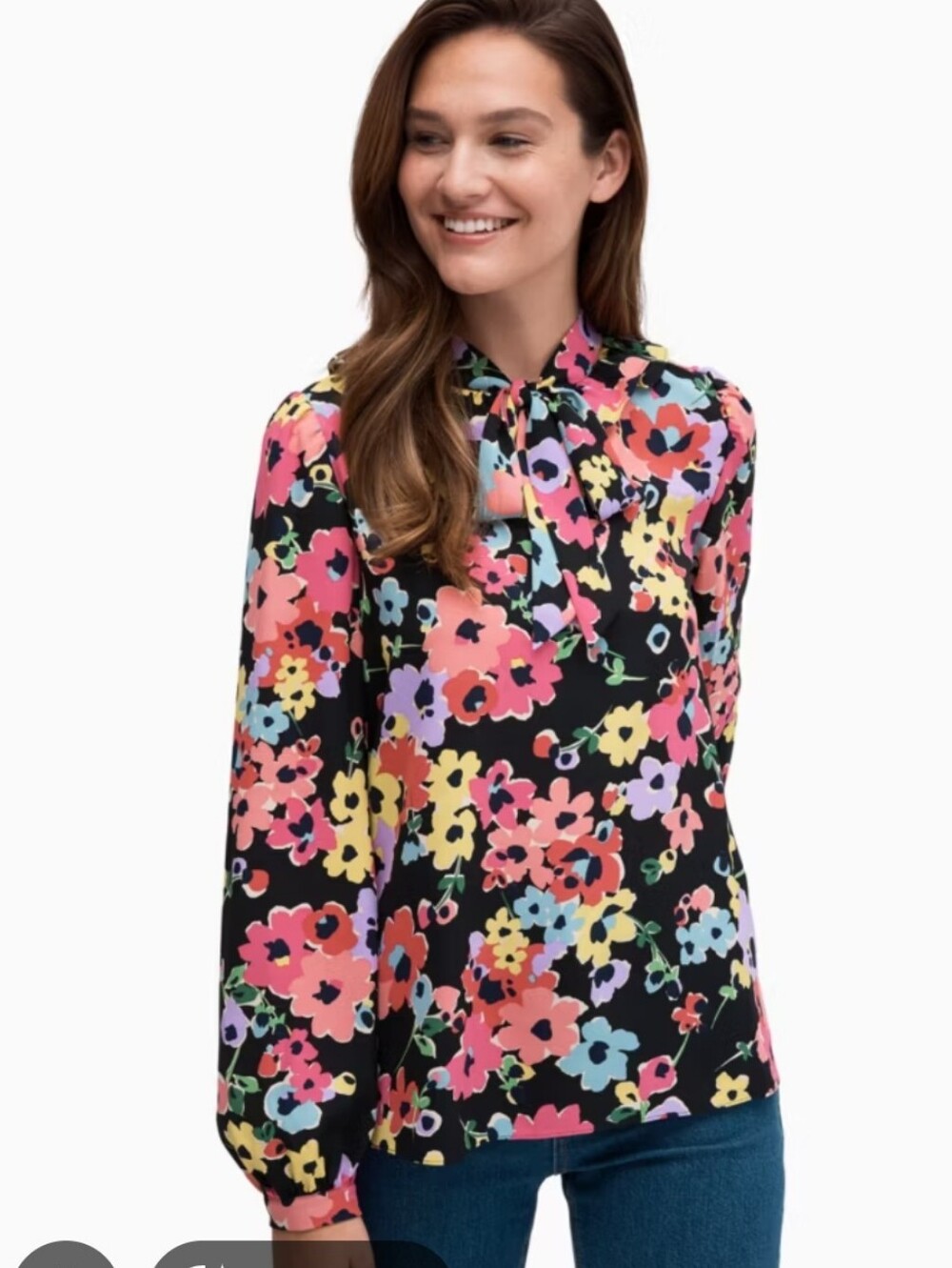 Kate Spade New York Floral Bouquet Blouse